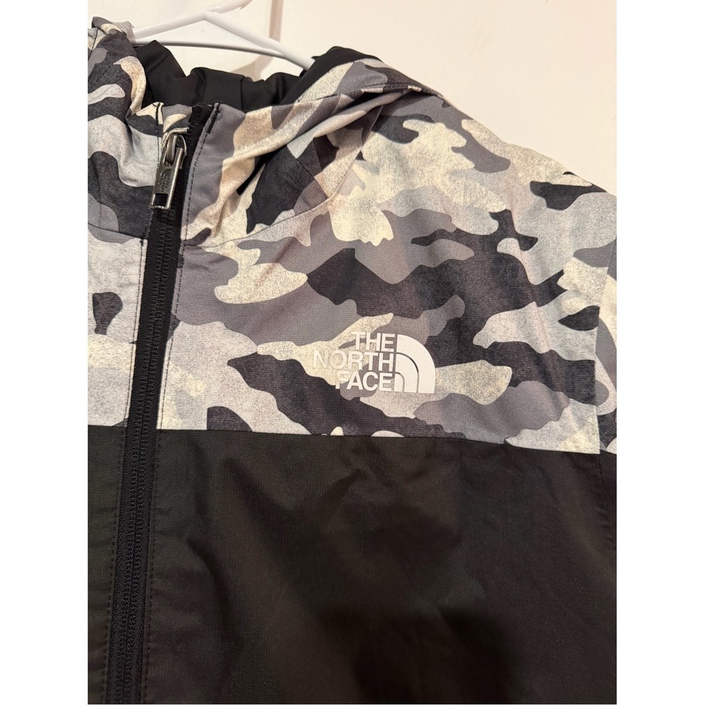 The North Face Boys Freedom Insulated Camo Jacket Black Gray XL 14/16 - Picture 3 of 8